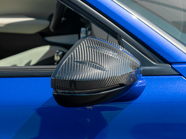 2023+ Acura Integra & 2022+ Honda Civic | JDM Mugen Style CARBON FIBER Side Mirror Covers Cap Replacement Clip-On (Pair)