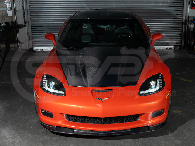 2005-2013 CHEVROLET CORVETTE C6 | C7 STYLE PROJECTOR LED SEQUENTIAL SIGNAL TURN HEADLIGHTS (PAIR)