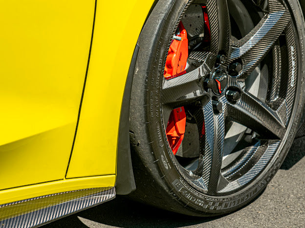 2020+ CHEVROLET CORVETTE C8 Z06 & E-RAY | MATTE BLACK XL EXTENDED FRONT SPLASH GUARD