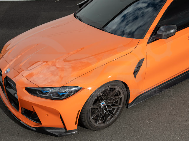 2021-UP BMW G80 M3 | FACTORY REPLACEMENT CARBON FIBER SIDE FENDER VENT COVERS REPLACEMENT PAIR