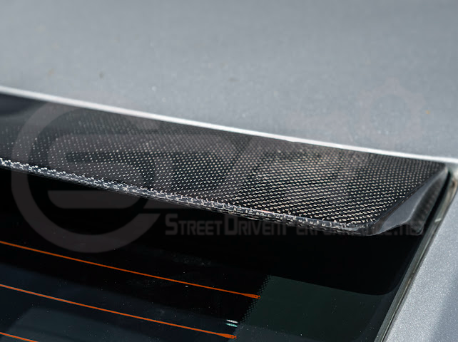 2013-2018 Cadillac ATS ATS-V Sedan Carbon Fiber Rear Roof Top Window Spoiler