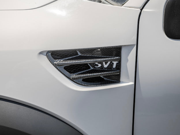 2009-2014 Ford F-150 Raptor SVT | SDP Package Carbon Fiber Side Fender Vents Trim Replacement (Pair)