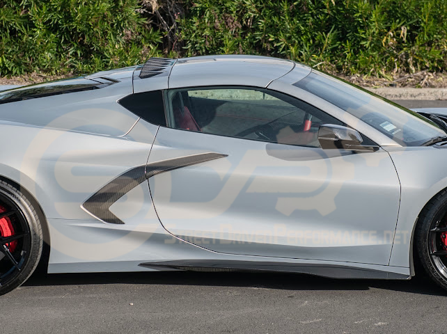 2020+ CHEVROLET CORVETTE C8 STINGRAY | Z06 PACKAGE SIDE SKIRTS ROCKER PANELS GROUND EFFECTS