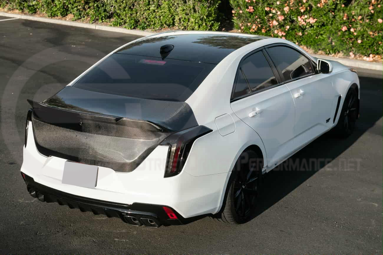 2020-UP CADILLAC CT4, CT4 V, AND CT4-V BLACKWING | BLACKWING STYLE REAR TRUNK LID WITH INTEGRATED SPOILER