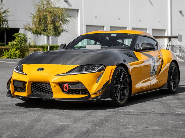 2020-Up Toyota GR Supra A90 A91 | JDM Performance Style Carbon Fiber Front Air Vented Hood