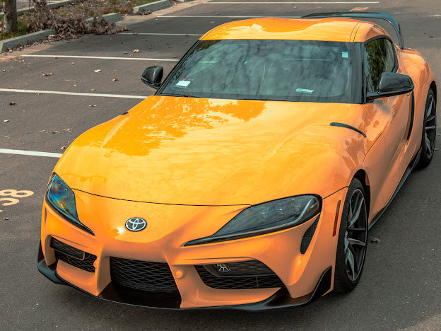 2020-Up Toyota GR Supra A90 A91 | SDP Performance Style CARBON FIBER Front Hood Duct Vent Cover (Pair)