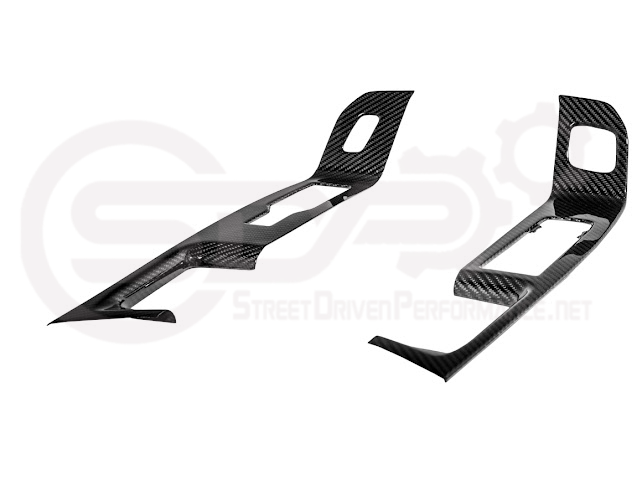 2021-UP FORD F-150 | FACTORY STYLE CARBON FIBER FRONT DOOR GLASS LIFTING PANEL COVER