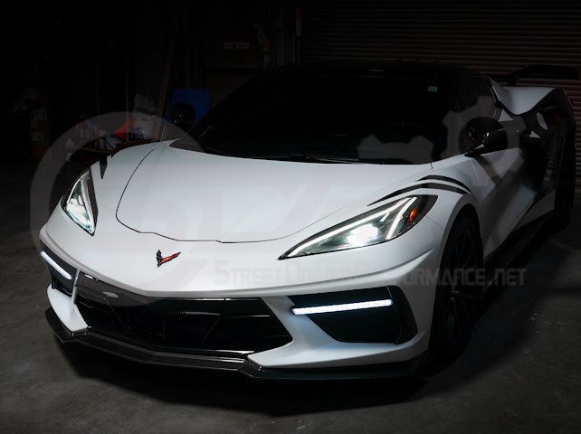 2020-UP CORVETTE C8 STINGRAY & Z51 | SEQUENTIAL FRONT GRILLE LED DRL LIGHT BAR BEZEL INSERTS PAIR