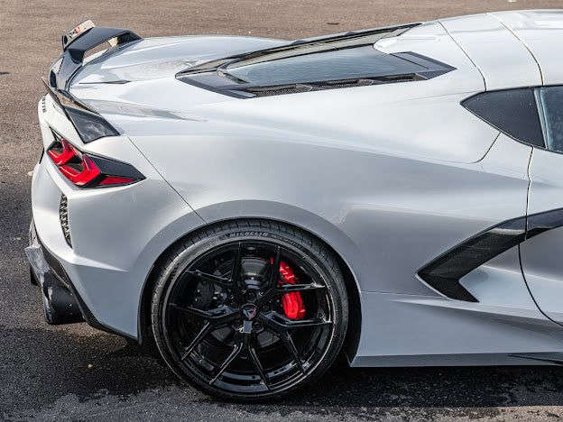 2020+ CORVETTE C8 Z51 | REAR TRUNK SPOILER *ADD-ON* WICKER EXTENSION PAIR
