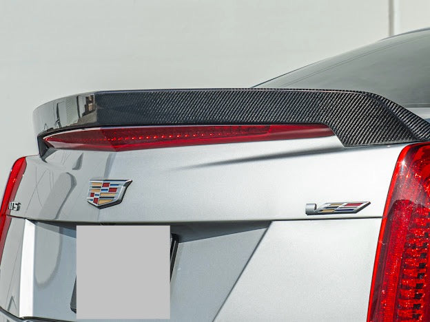 2016 - 2019 Cadillac ATS-V Sedan | Carbon Fiber SDP Style Rear Trunk Lid Spoiler Wing
