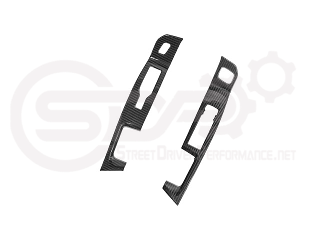 2021-UP FORD F-150 | FACTORY STYLE CARBON FIBER FRONT DOOR GLASS LIFTING PANEL COVER