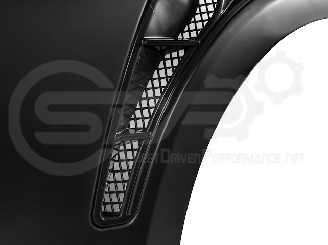 2018-2023 Ford Mustang S550 | GTD Style Primed Black Front Side Vented Fenders