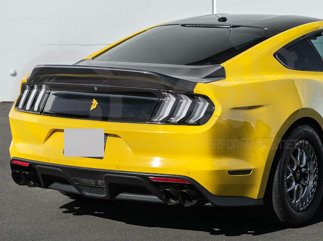2015-2023 FORD MUSTANG | SUPER SNAKE STYLE REPLACEMENT REAR TRUNK LID WITH INTEGRATED SPOILER