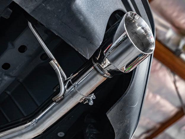 2024-Up Ford Mustang GT 5.0L | T-304 Straight Through Cat Back Dual Tips Exhaust