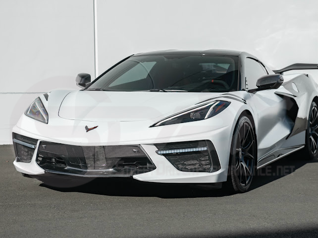 2020-UP CORVETTE C8 STINGRAY & Z51 | SEQUENTIAL FRONT GRILLE LED DRL LIGHT BAR BEZEL INSERTS PAIR