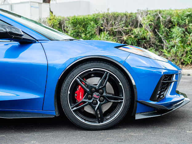 2020+ CHEVROLET CORVETTE C8 | SDP PERFORMANCE PACKAGE HYDRO DIPPED CARBON FIBER SIDE WHEEL FENDER PAIR