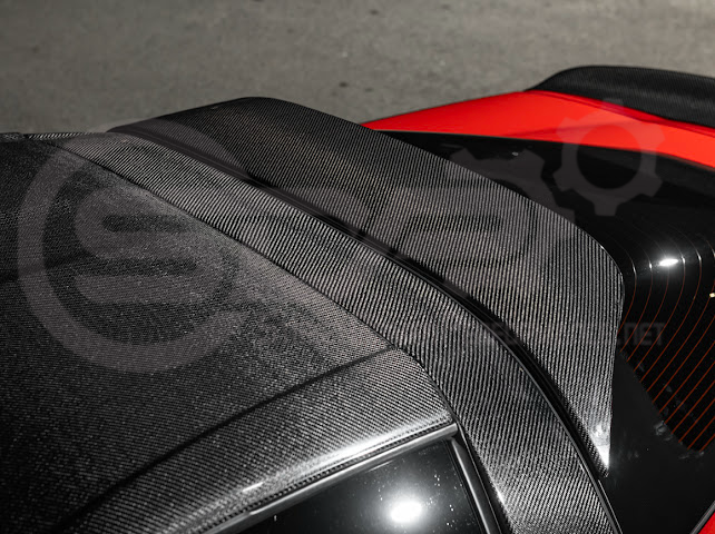 2005-2013 CHEVROLET CORVETTE C6 | SDP PERFORMANCE CARBON FIBER REAR ROOF WING LID SPOILER