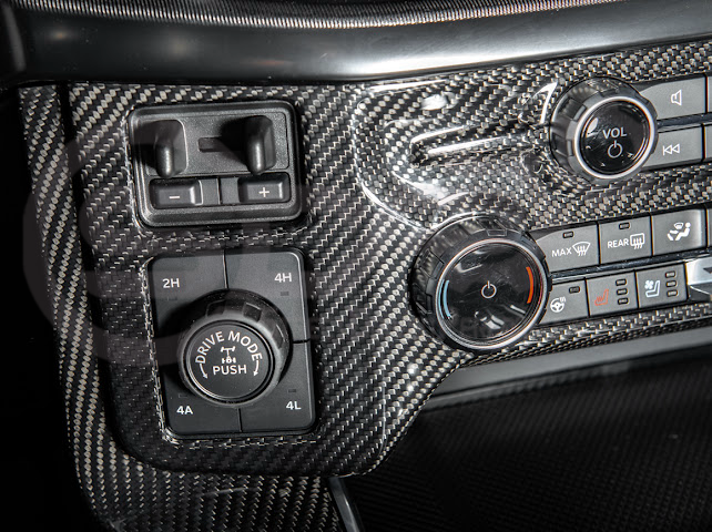 2021-UP FORD F-150 | FACTORY STYLE CARBON FIBER CENTER AC RADIO CONTROL PANEL COVER