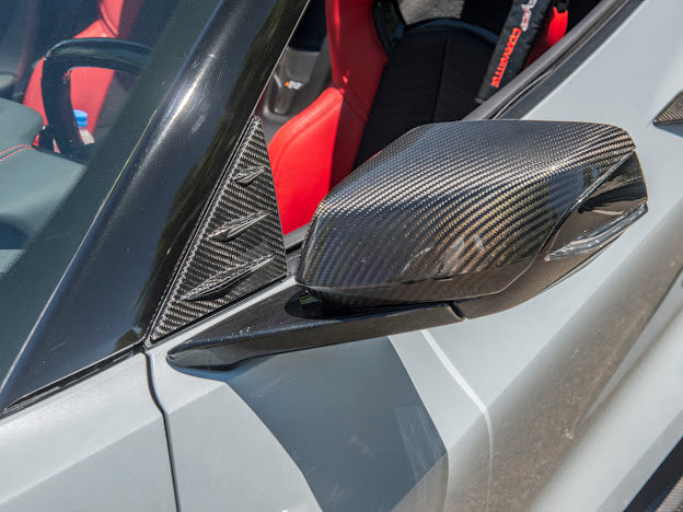 2020+ CORVETTE C8 STINGRAY & Z51 | CARBON FIBER ANTI WIND BUFFETING COVER