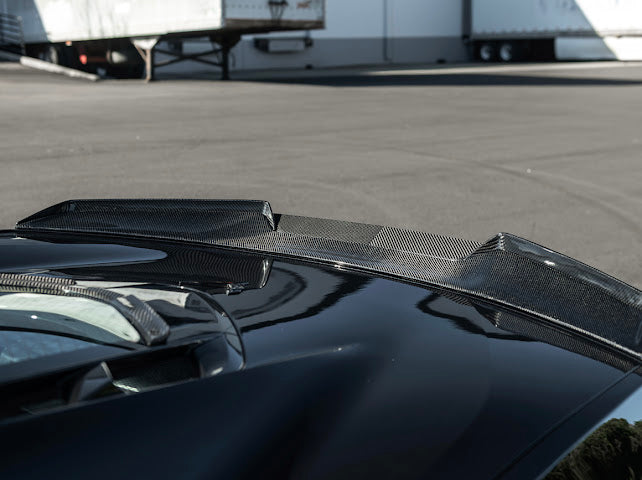 2023-UP CORVETTE C8 Z06 | REAR CENTER WICKERBILL SPOILER WING EXTENTION