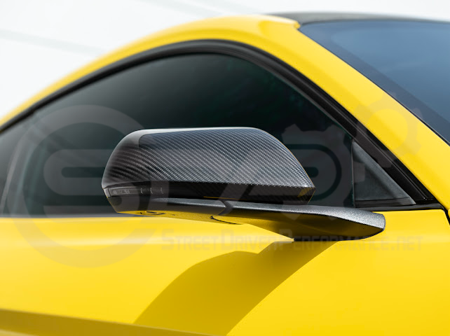 2015-2023 FORD MUSTANG W/ SIGNAL LIGHT | CARBON FIBER SIDE MIRROR CAP COVER PAIR