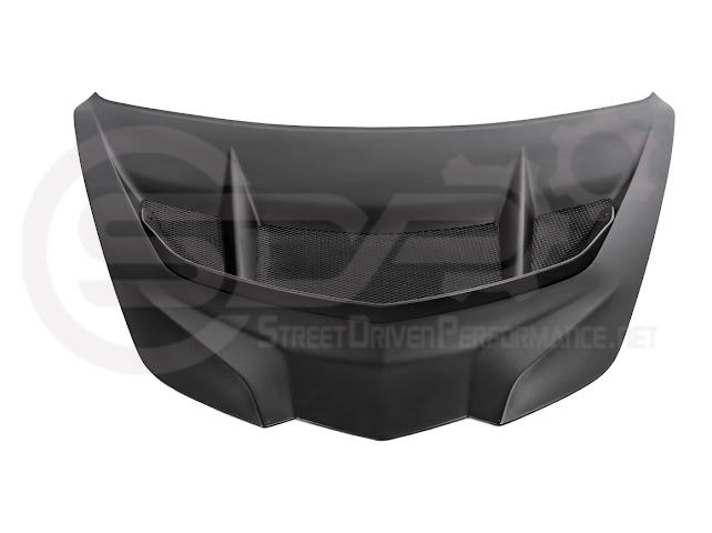 2020-PRESENT CHEVROLET CORVETTE C8 | ZR1 REPLICA STYLE  MATTE BLACK FRONT VENTED HOOD