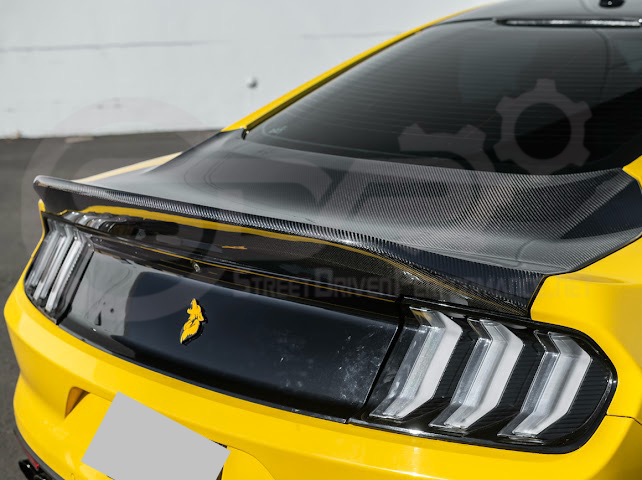 2015-2023 FORD MUSTANG | SUPER SNAKE STYLE REPLACEMENT REAR TRUNK LID WITH INTEGRATED SPOILER