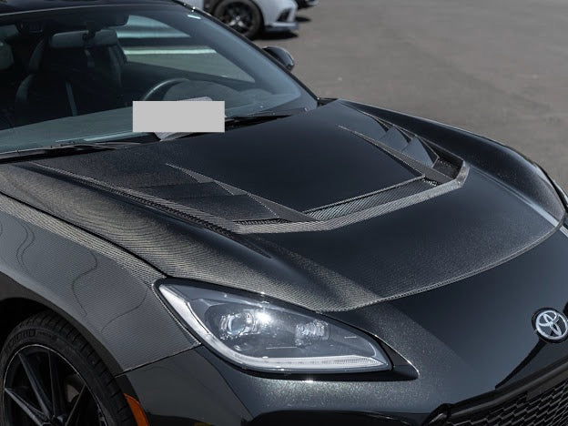 2022-Up Toyota GR86 & Subaru BRZ | VRS Style CARBON FIBER Front Vented Hood