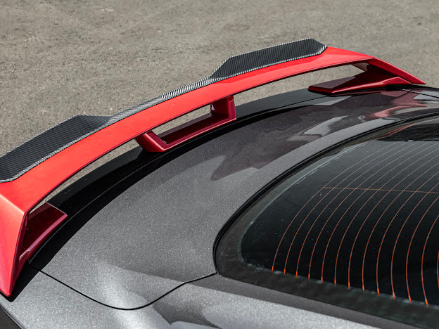 2024-Up Ford Mustang S650 | CARBON FIBER GT Performance Wing Rear Gurney Flap Spoiler *ADD-ON*