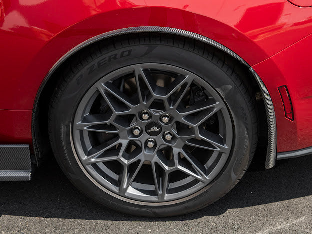 2024-UP FORD MUSTANG S650 | GT350R PERFORMANCE STYLE CARBON FIBER FENDER FLARES MUD FLAPS