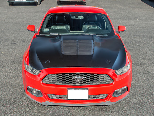 2015-23 FORD MUSTANG S550 | GT500 STYLE FRONT AIR VENTED HOOD