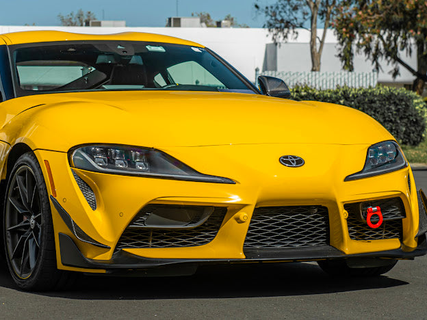 2020-Up Toyota GR Supra A90 A91 | SDP Performance Style CARBON FIBER Front Bumper Canard Splitter (Pair)