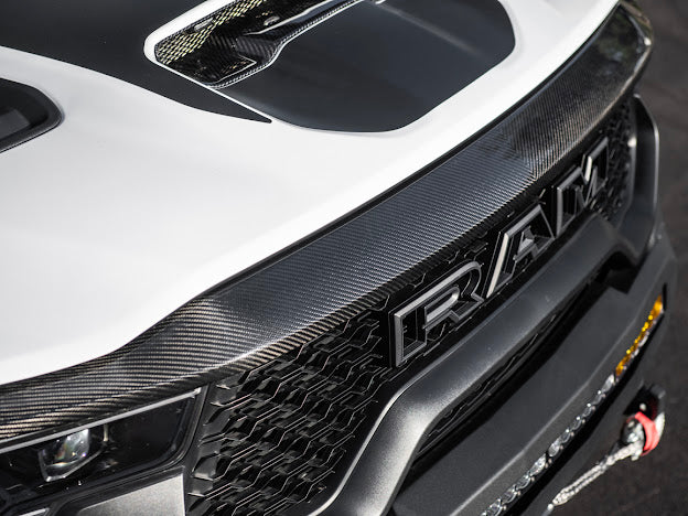2019-UP RAM 1500 TRX CARBON FIBER FRONT UPPER GRILLE TRIM SURROUNDING