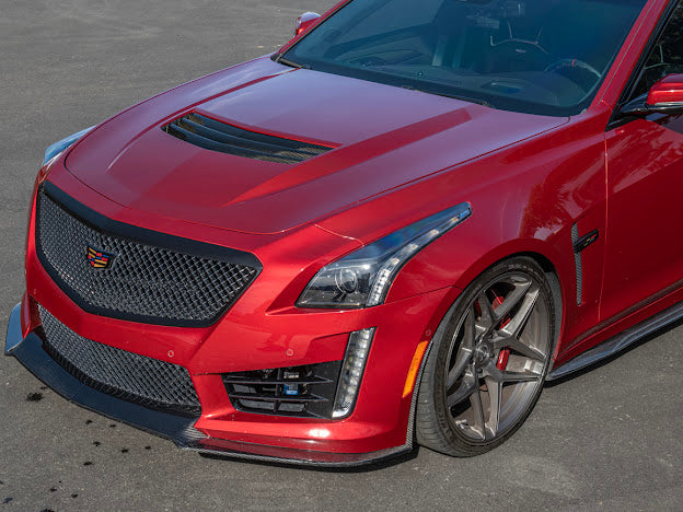 2016-2019 CTS-V3  | FRONT LIP SPLITTER GROUND EFFECTS AND WHEEL ARCHES - CARBON FIBER