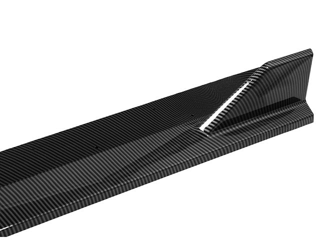 2024-UP FORD MUSTANG S650 | GT350R PERFORMANCE STYLE CARBON FIBER SIDE SKIRTS EXTENSION ROCKER PANELS GROUND EFFECTS