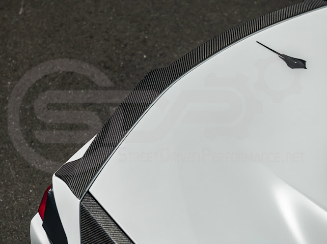 2020-Up Chevrolet Corvette C8 Stingray & Z51 | Carbon Fiber Rear Spoiler Wing Delete Hole Panel Cover