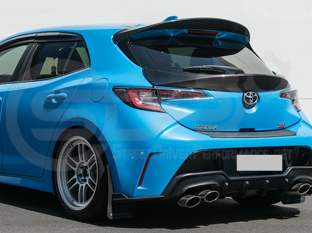 2019-UP TOYOTA GR COROLLA | JDM SDP PERFORMANCE STYLE CARBON FIBER REAR HATCH MID WING SPOILER