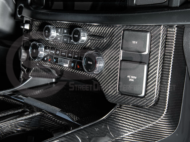 2021-UP FORD F-150 | FACTORY STYLE CARBON FIBER CENTER AC RADIO CONTROL PANEL COVER