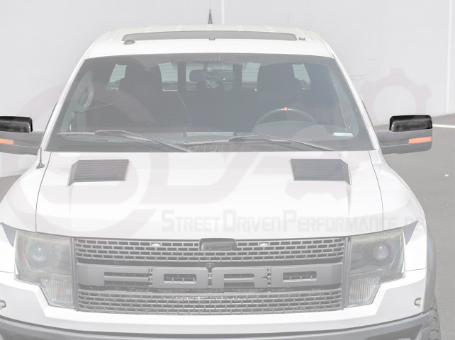 2009-2014 Ford F-150 Raptor SVT | Factory Style Carbon Fiber Mirror Covers Replacement