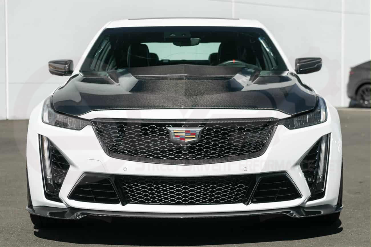 2022-2024 Cadillac CT5-V Blackwing | Factory Style Carbon Fiber Front Bumper Grille Insert Trim Surrounding Replacement (Upper and/or Lower)