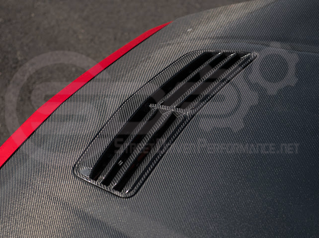 2024-Up Ford Mustang S650 | Factory Style CARBON FIBER Front Hood with Hood Vent (2 versions)