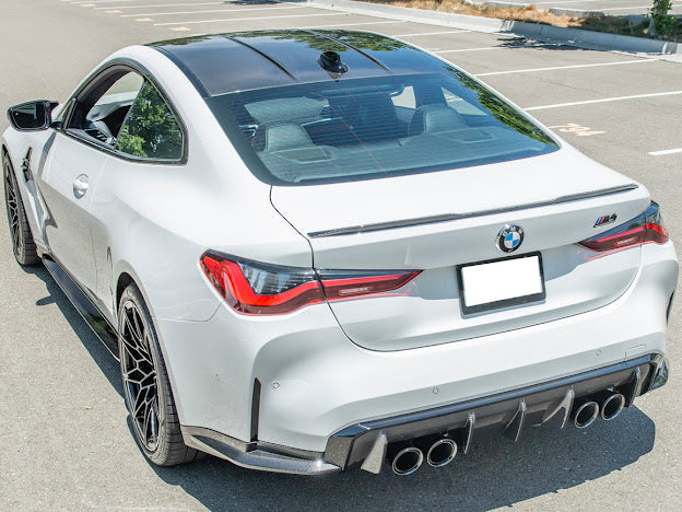 2021-Up BMW G80 M3 | Factory Style CARBON FIBER Rear Apron Lip Splitter Ground Effects