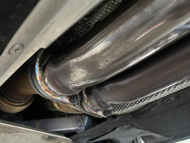 2014-2019 BMW F80 M3 & F82 / F83 M4 | MUFFLER AXLE BACK WITH RESONATED MID PIPE CAT BACK EXHAUST