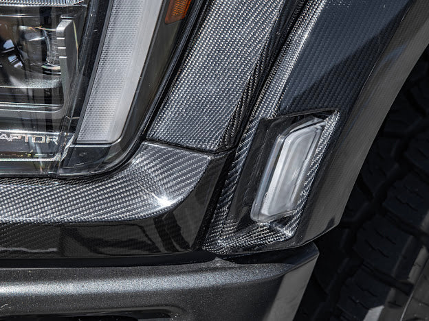 2021-UP F-150 RAPTOR | FACTORY STYLE CARBON FIBER SIDE FENDER FLARES REPLACEMENT (FRONT AND / OR REAR)