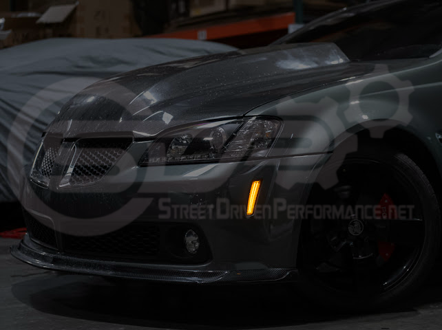 2008-2009 Pontiac G8 | Front Clear / Amber / or Smoke Lens Amber Light LED Side Markers Pair
