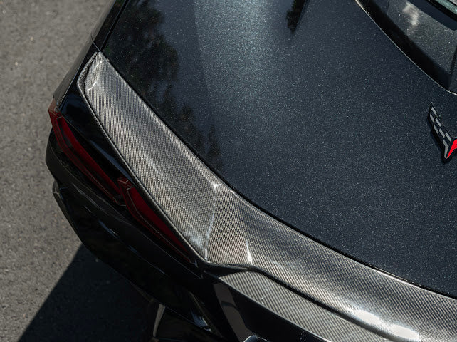 2023-UP CORVETTE C8 Z06 | REAR CENTER WICKERBILL SPOILER WING EXTENTION