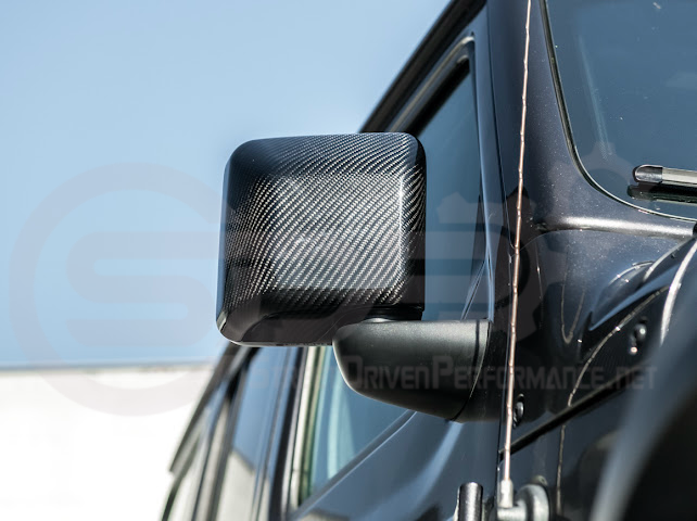 2018-UP JEEP WRANGLER GLADIATOR CARBON FIBER MIRROR CAP COVERS PAIR