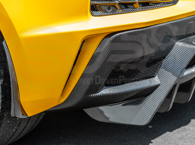 2023-UP CHEVROLET CORVETTE C8 Z06 | SDP PERFORMANCE PACKAGE CARBON FIBER REAR BUMPER FINNED DIFFUSER