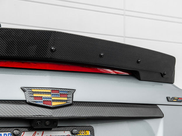 2016-2019 Cadillac CTS-V V3 | FULL CARBON FIBER Rear Trunk Lid Wing Wickerbill Spoiler