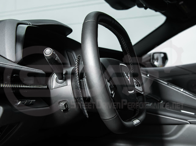 2020-Up Corvette C8 | CARBON FIBER Steering Wheel Paddle Shifters Replacement